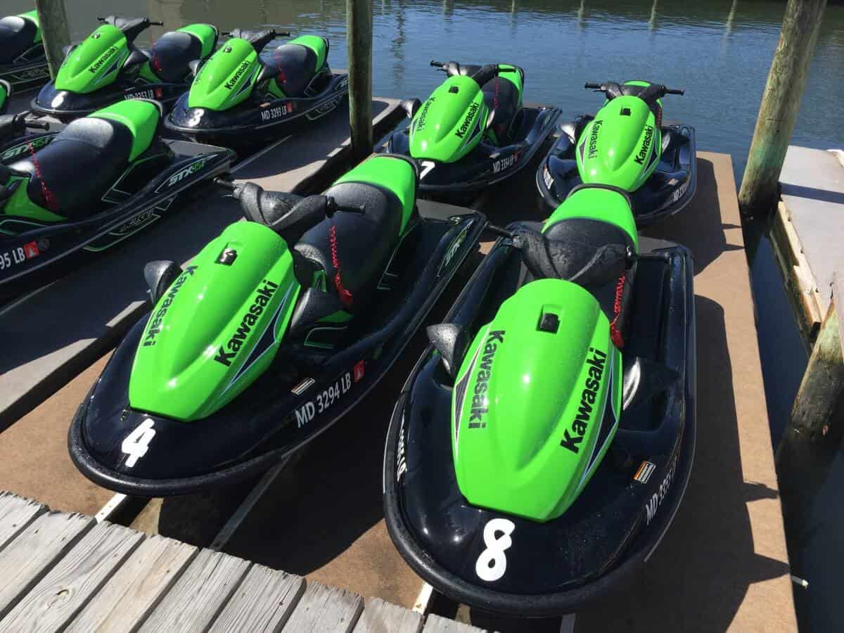 Jet Skis at Bayside Boat Rentals, Ocean City