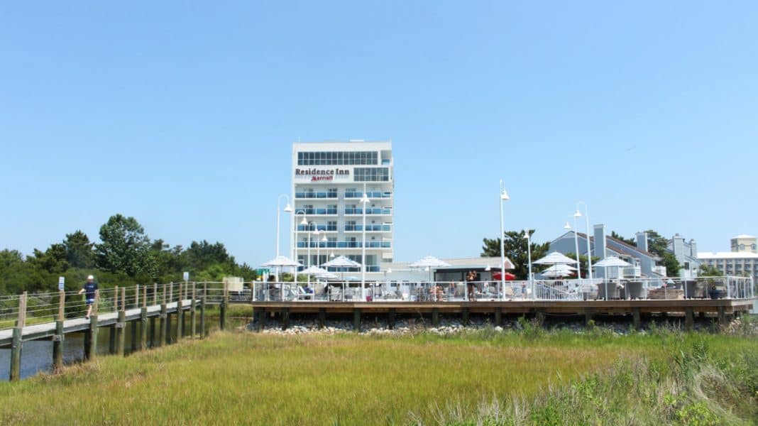 Turn right after Route 90, Find Paradise on the Bay at the Residence Inn