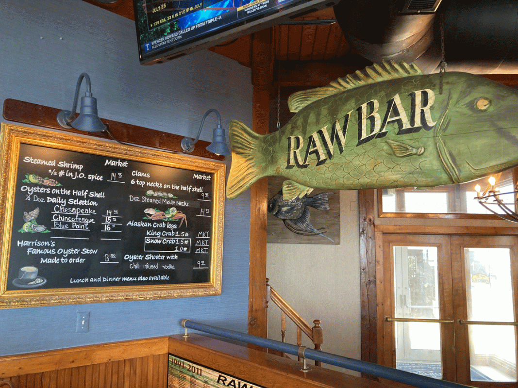 Harrison's Harbor Watch, Ocean's Calling, fine dining