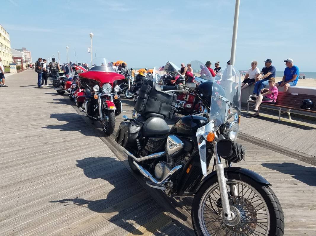 Bikes on the Boardwalk in Ocean City Md