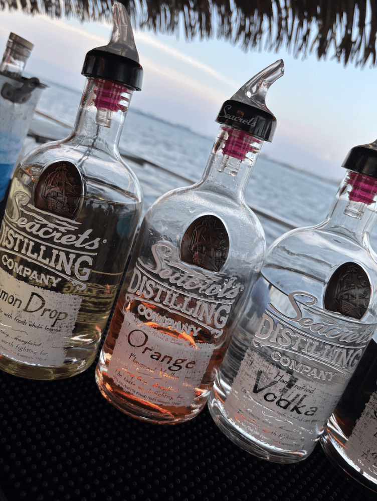 Drinks available on Seacrets Cruises in Ocean City Md