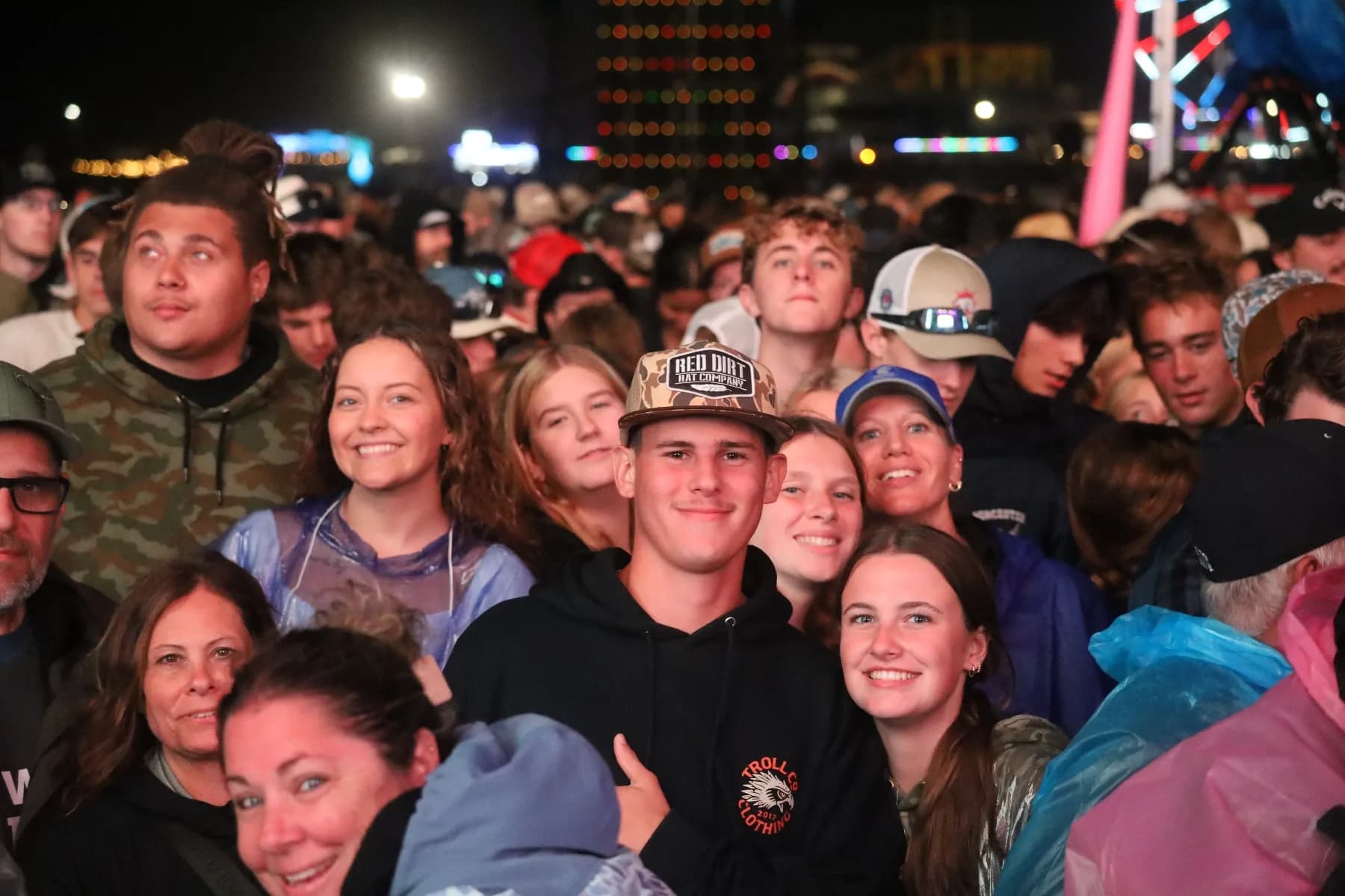 People enjoyed the concerts- ponchos and all at Country Calling.