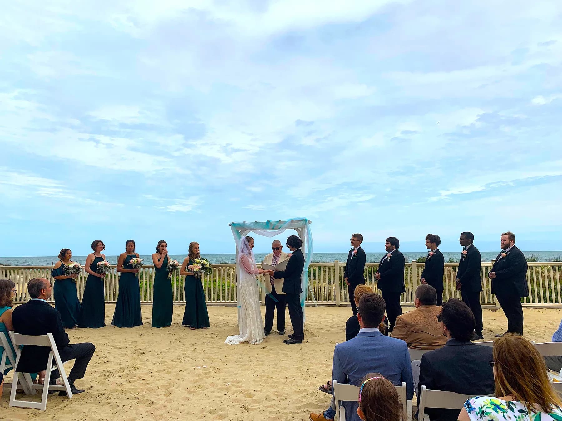 wedding on the beach in ocean city md