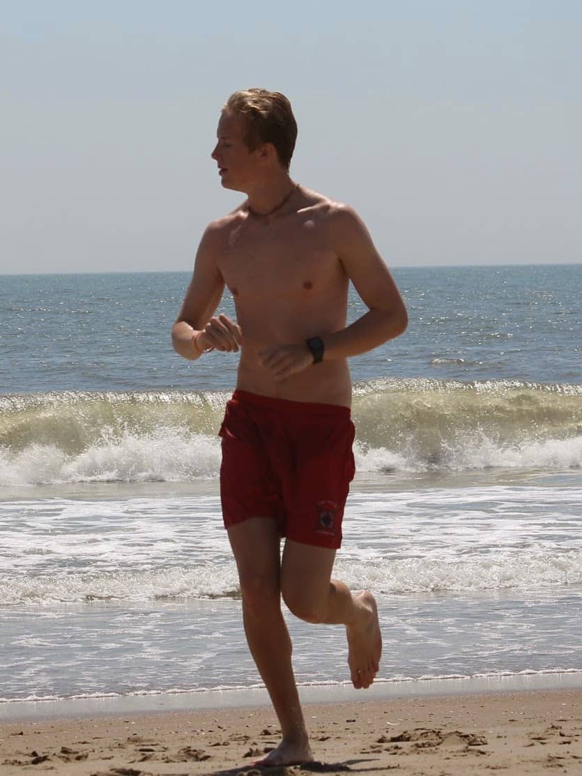 Running on Ocean City Beach