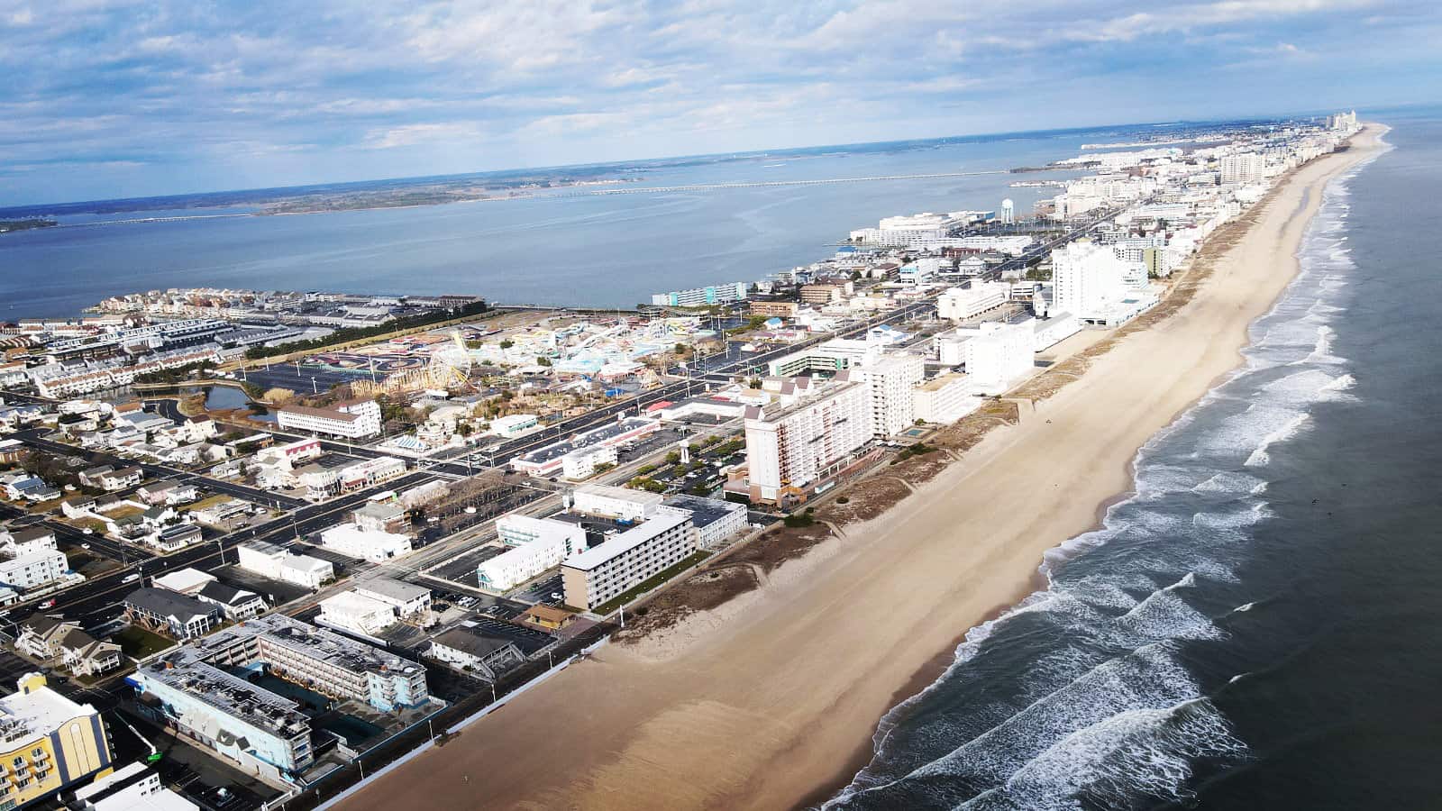 Ocean City from the Sky in January 2023