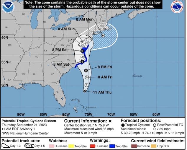 Storm set to batter the Mid Atlantic